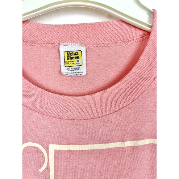 Dallas Skyline Pretty Pink Illustrative Womens Size X Large T-Shirt - Picture 6 of 6